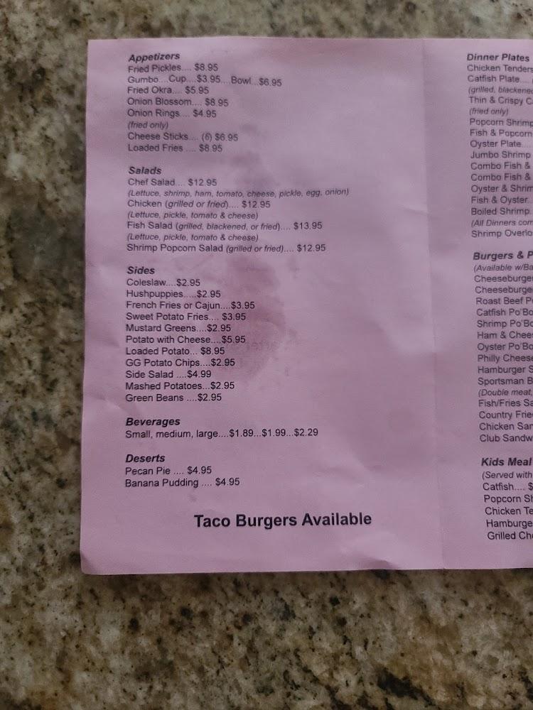 Sportsman Fish & Grill Menu image 3
